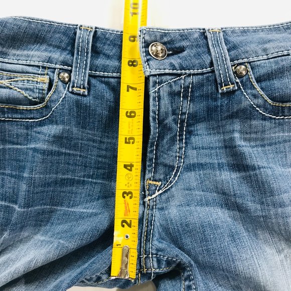 Ariat Women’s REAL Riding Jeans Boot Cut Whipstitch Size 30R Blue Mid Rise 30X31 - Picture 10 of 11